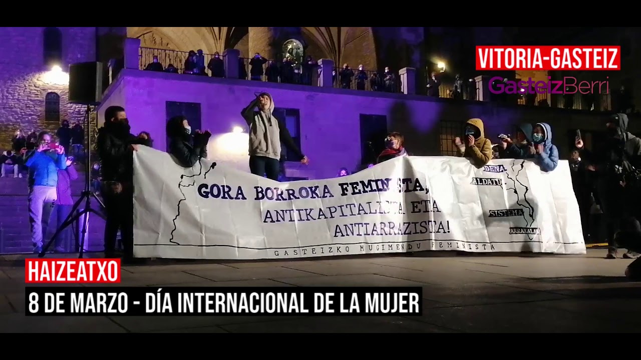 Haizeatxo en el Día Internacional de la Mujer de Vitoria