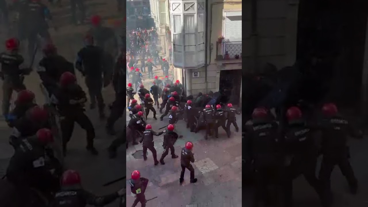 Altercados después de la manifestación de Falange en Vitoria