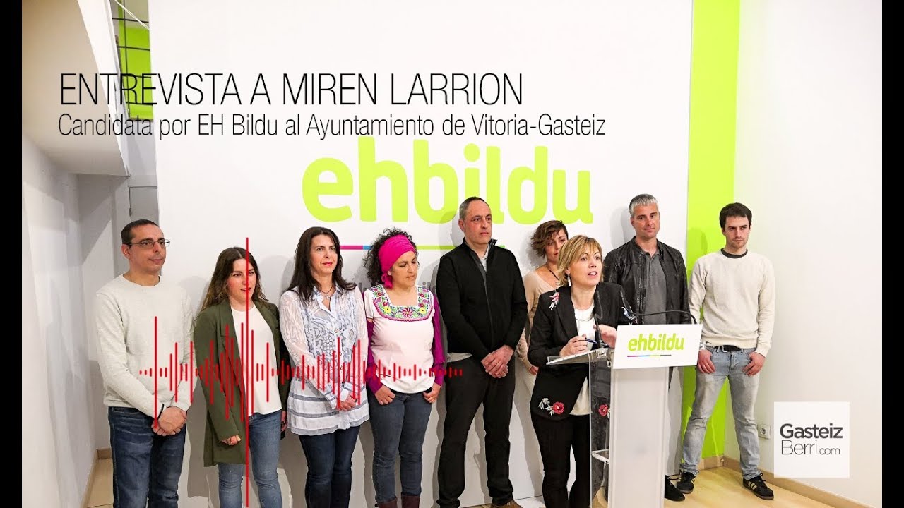 Entrevista a Miren Larrion, candidata por EH Bildu a la alcaldía de Vitoria