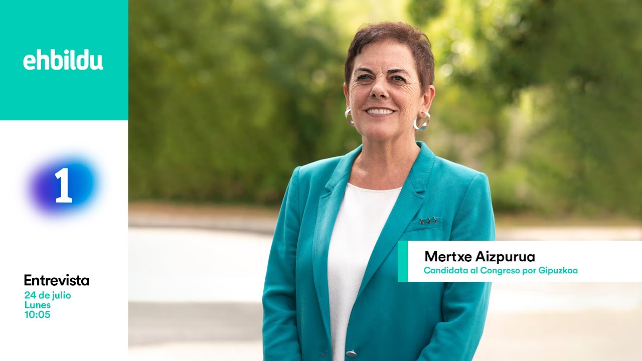 Entrevista | MERTXE AIZPURUA, candidata al Congreso por Gipuzkoa, en 'La Hora de La 1'.