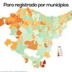 paro registrado por municipios