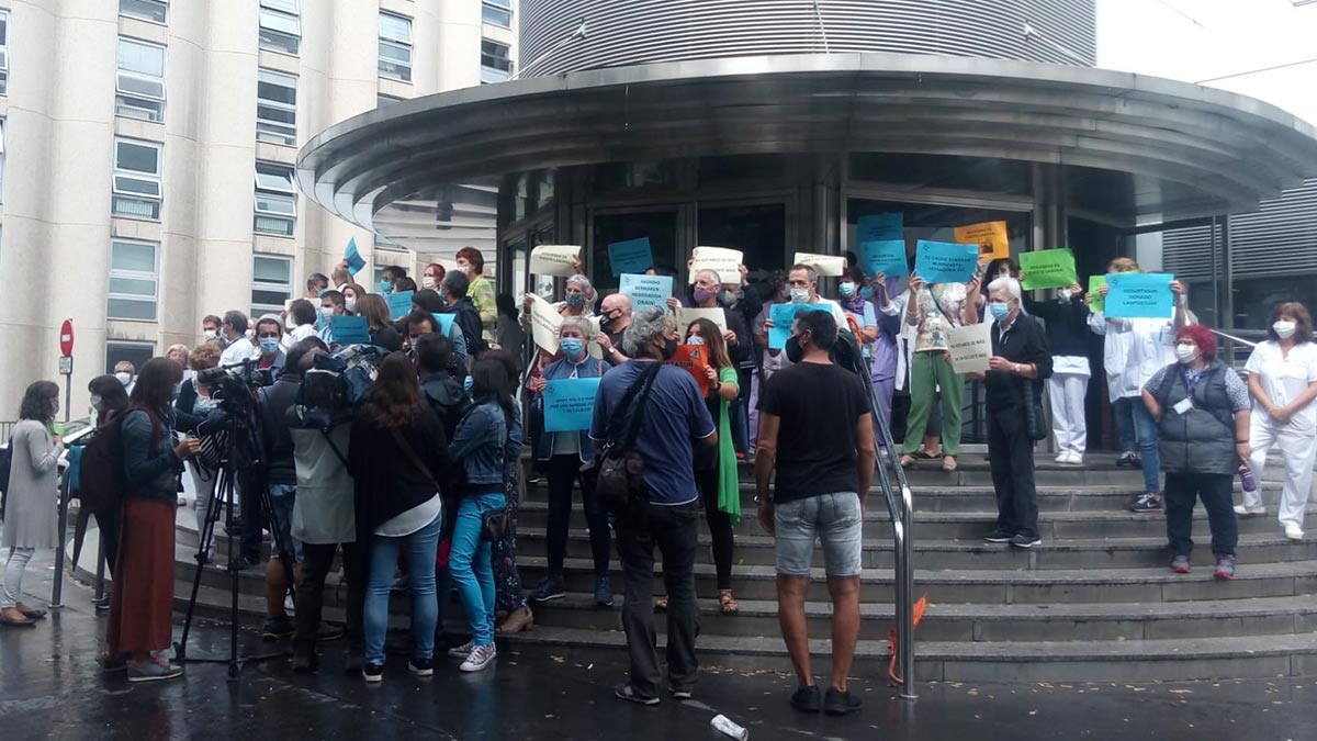 Personal de Osakidetza se moviliza para denunciar la «situación insostenible» de la Atención Primaria 1