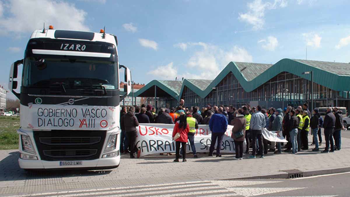 huelga trasportistas Vitoria
