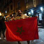 Celebración del pase de Marruecos a cuartos de final en Vitoria-Gasteiz