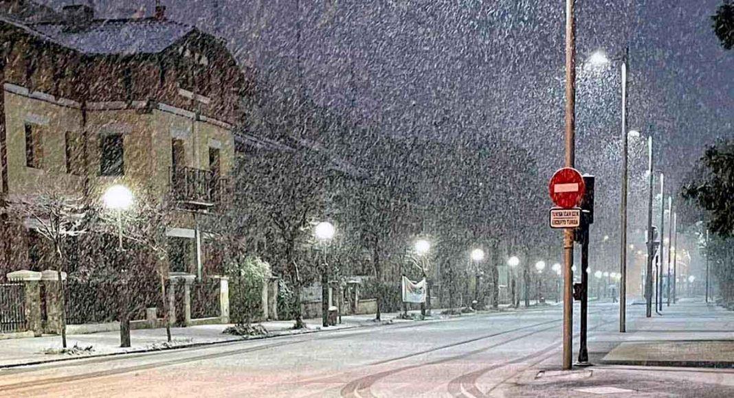 Nieve en Vitoria