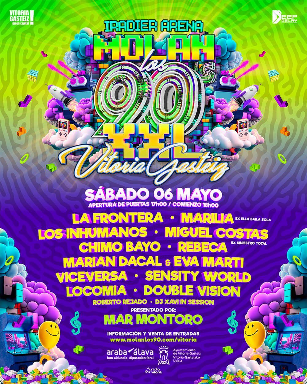 cartel molan los 90 xxl vitoria_ LAFRONTERA • MARILIA - los inhumanos- chimo bayo