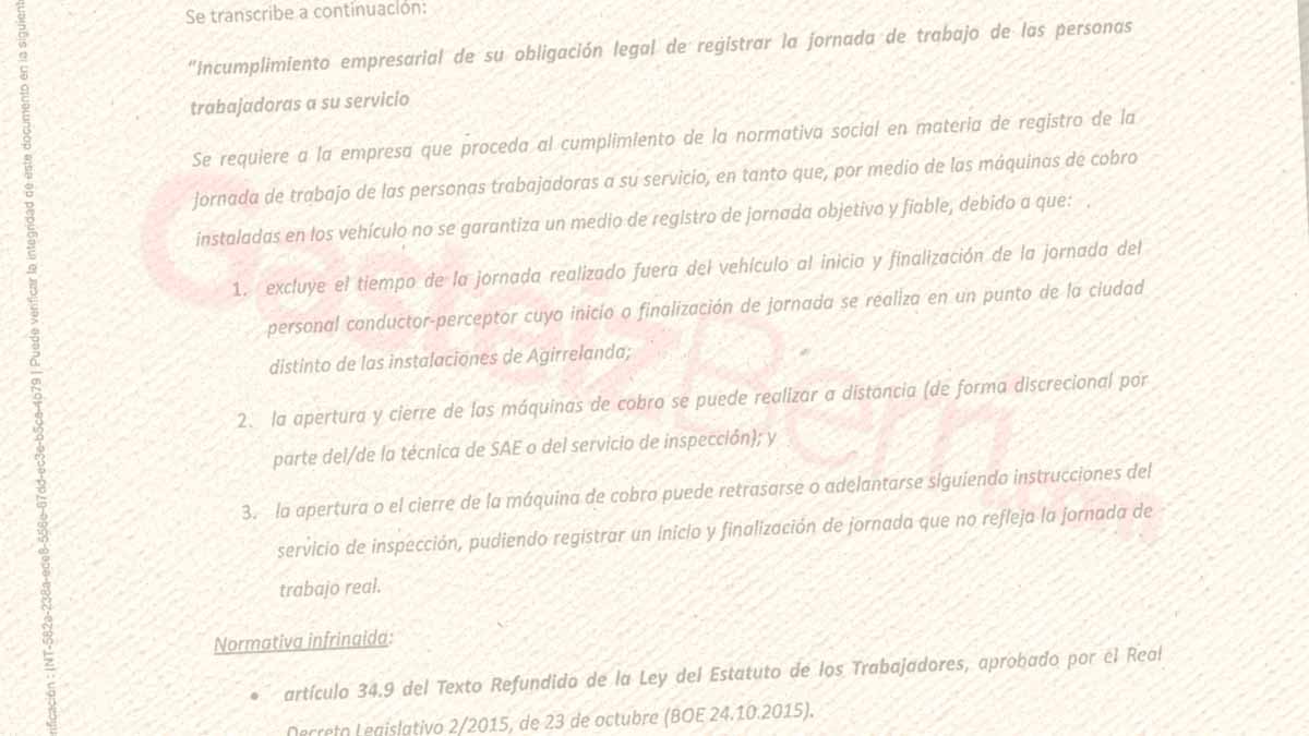 INSPECCION TRABAJO TUVISA