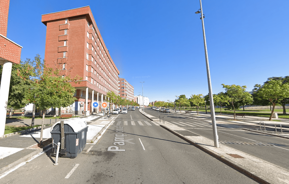 Pamplona-Iruñea Kalea, de Vitoria-Gasteiz. Imagen de Google Maps.