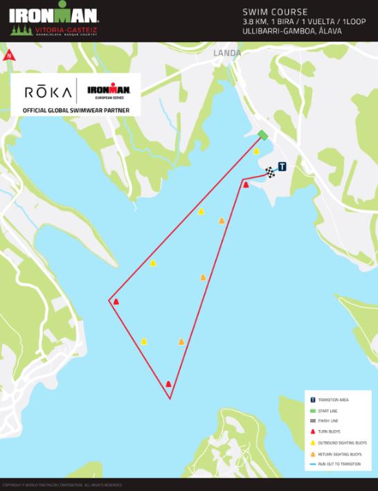 prueba de natación, conocida como 'Roka', se desarrolla en el embalse de Ullibarri-Gamboa, el más grande del País Vasco