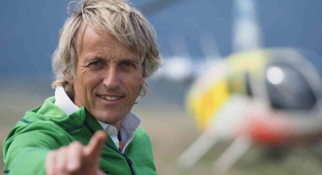 Jesus Calleja en un a foto promocional del programa que estos días graba en Labastida y La Rioja Alavesa para 