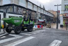 La inestabilidad internacional llega a las obras públicas de Vitoria Imagen de las obras ajena a la noticia | Imagen: GB