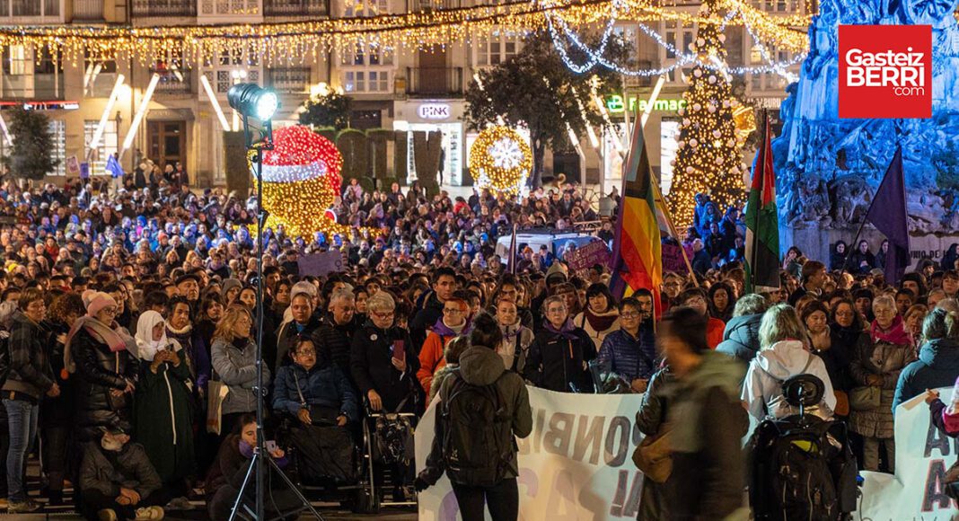 Manifestación por el 25N en Vitoria-Gasteiz | Imagen: Alex García