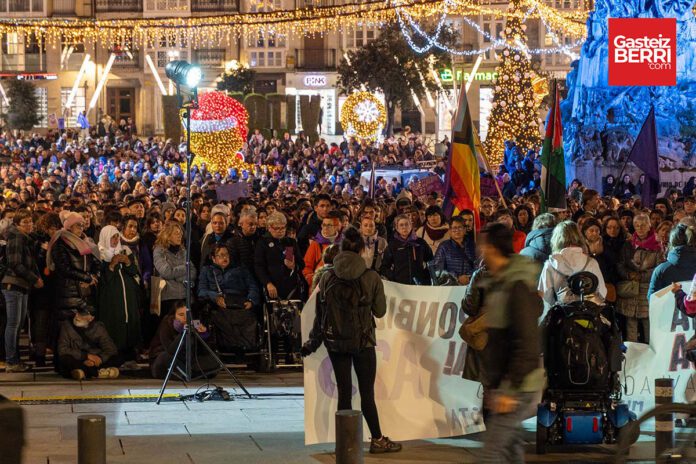 Manifestación por el 25N en Vitoria-Gasteiz | Imagen: Alex García