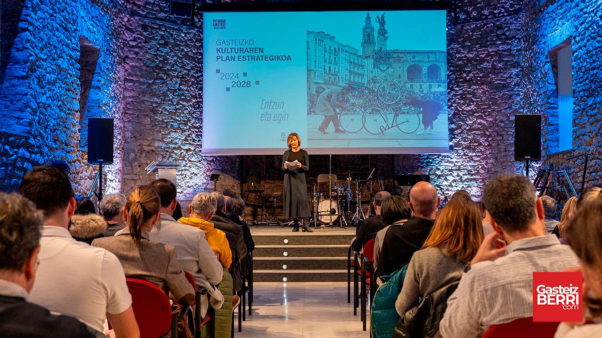 Vitoria invertirá un 13% más en cultura con su nuevo plan estratégico 2 Presentación del Plan Estratégico de Cultura de Vitoria-Gasteiz | Imagen: Alex García (GB)