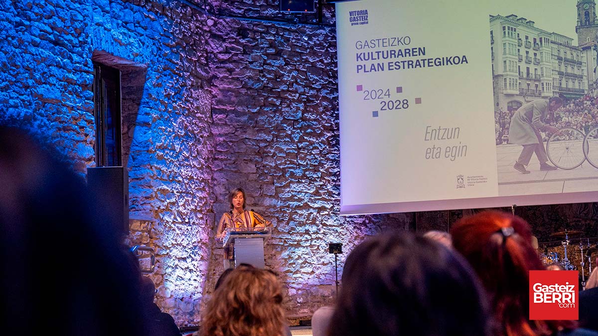 Vitoria invertirá un 13% más en cultura con su nuevo plan estratégico 3 Presentación del Plan Estratégico de Cultura de Vitoria-Gasteiz | Imagen: Alex García (GB)