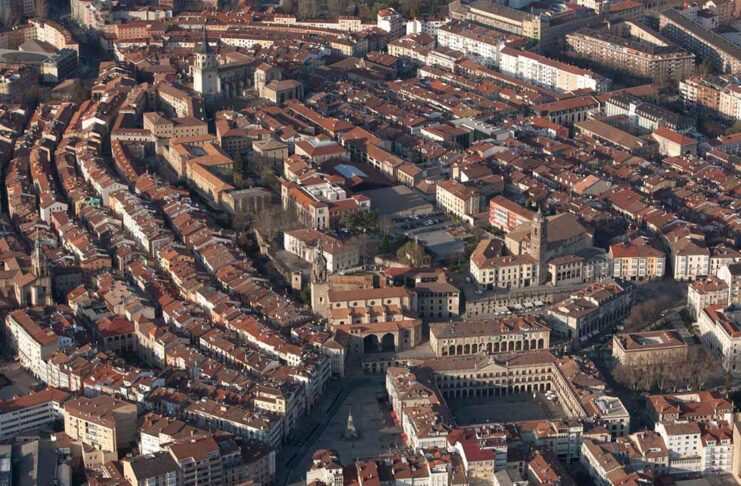 Imagen aérea de Vitoria