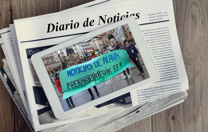 articulo opinion diario de noticias de alava prekarietaterik ez concentración de los trabajadores en la virgen blanca