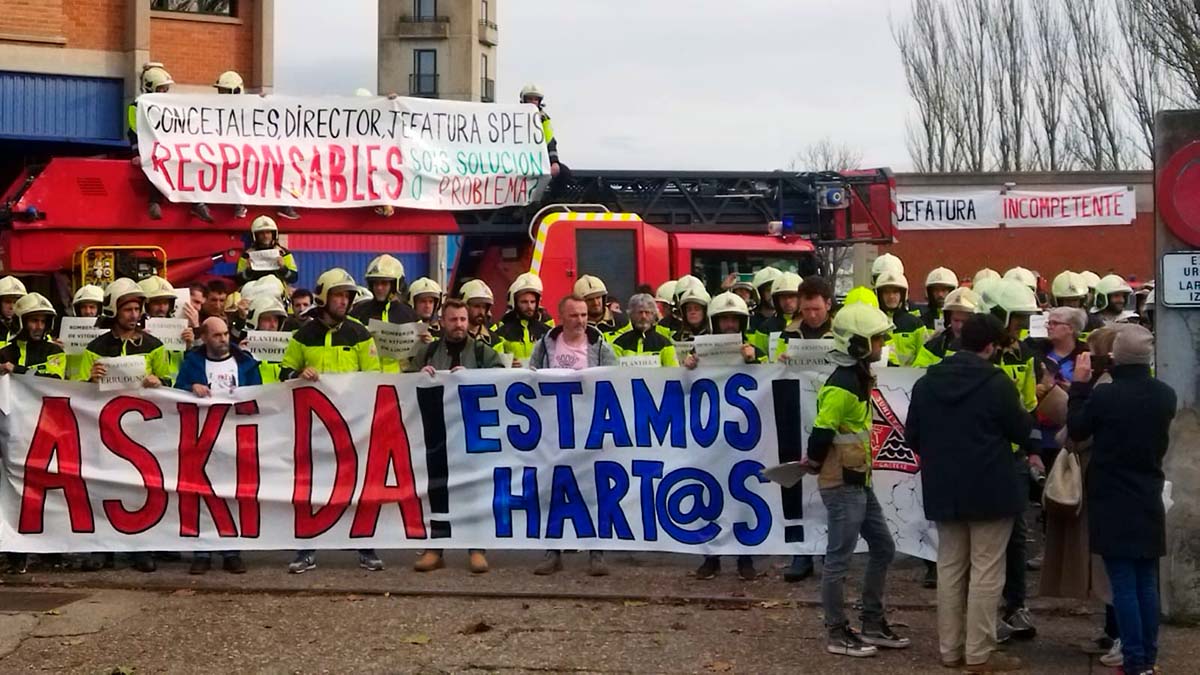 huelga bomberos vitoria