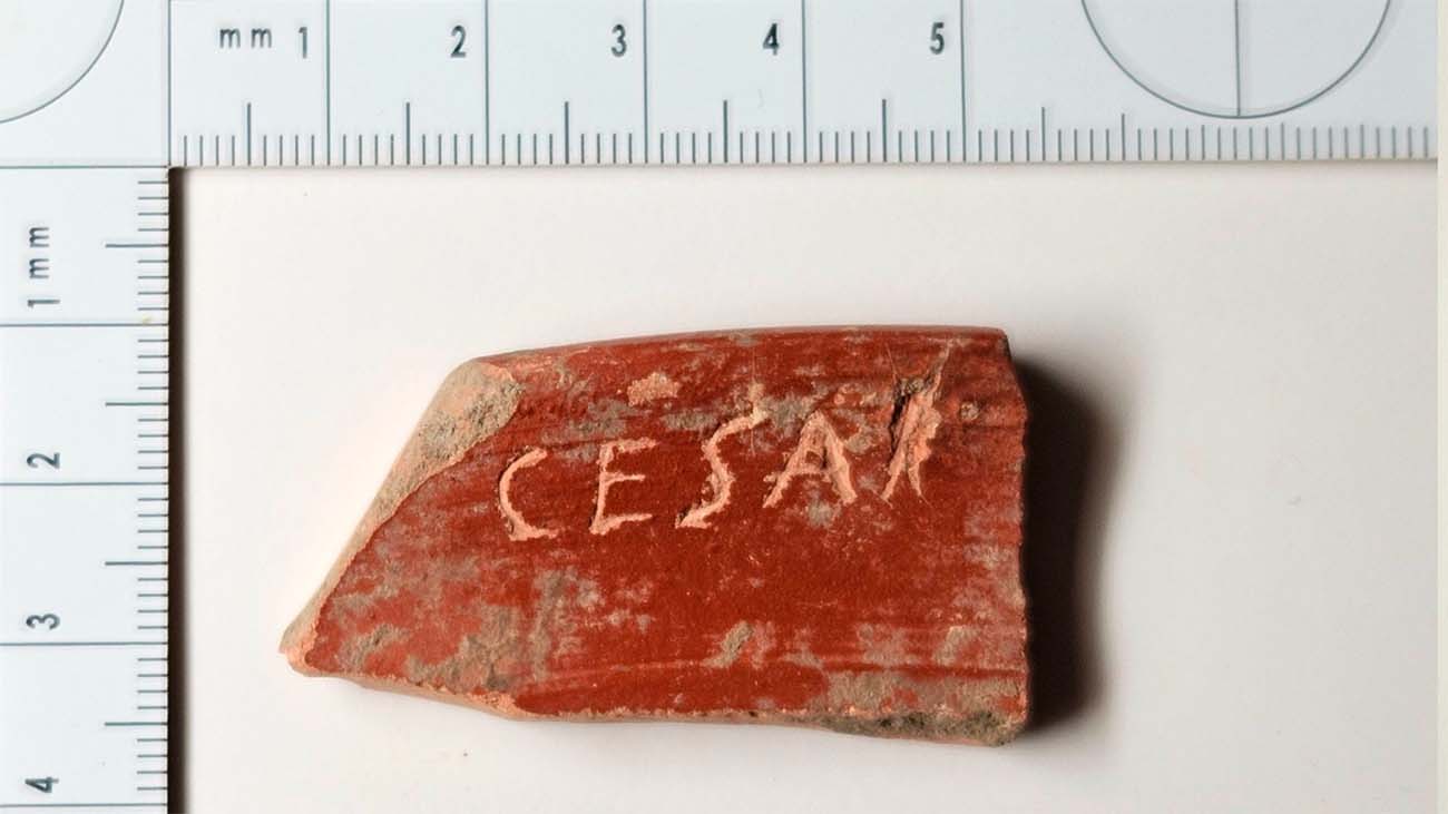 El grafito de “Cestar" falsificado. El grafito de “Cestar" falsificado.
