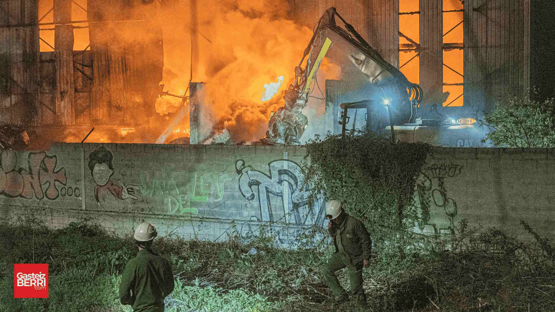 Incendio planta reciclaje Onaindia | Imagen: Alex García.