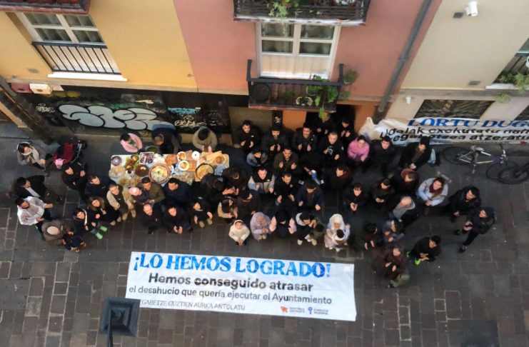 desahucio de una familia en el casco viejo