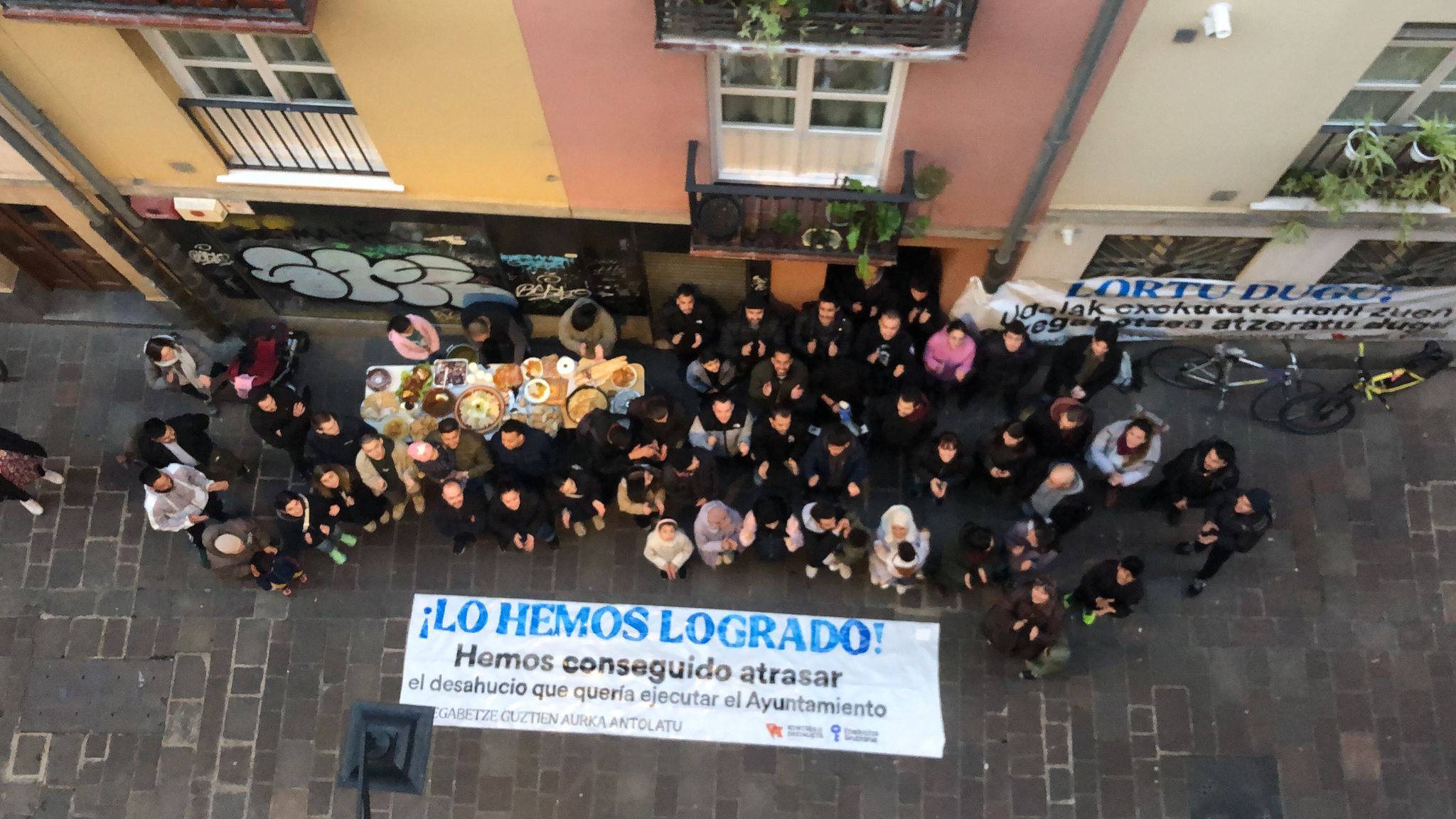 desahucio de una familia en el Casco Viejo desahucio de una familia en el casco viejo