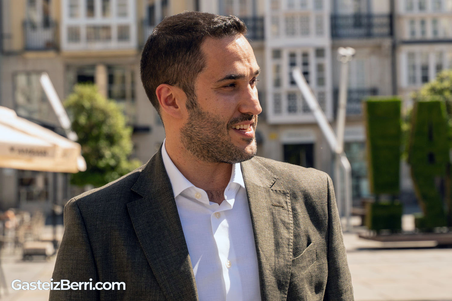 Borja Rodríguez, concejal del Modelo de Ciudad, Urbanismo, Vivienda, Limpieza y Medio Ambiente del Ayuntamiento de Vitoria-Gasteiz. | Imagen: Alex García