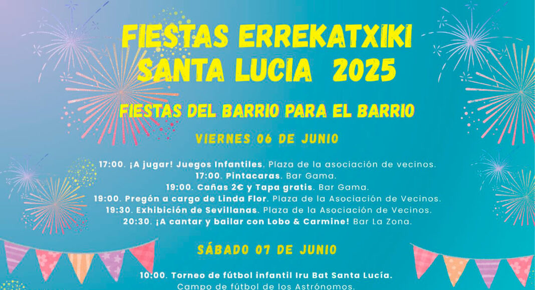 cartel fiestas santa lucua