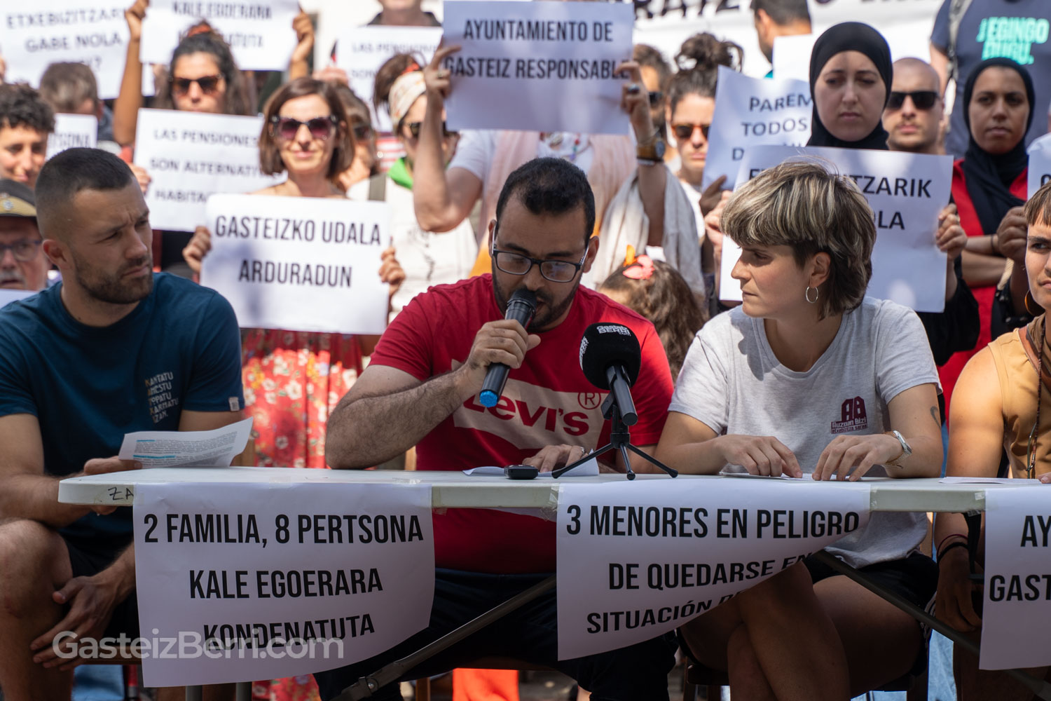 Comparecencia donde han denunciado la situación | Imagen: Alex García