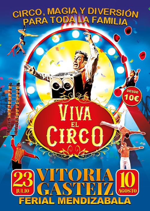 Viva el Circo y El Circo del Miedo en Vitoria: dos espectáculos bajo una gran carpa en Mendizabala 1 cartel web vlcVITORIA
