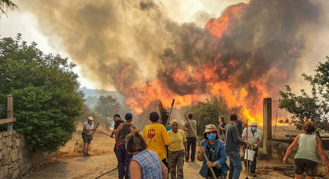 Fotografia de Mikel Dieguez tomada durante los incendios de Veiga Dameas (Ourense) en 2025 - cedida