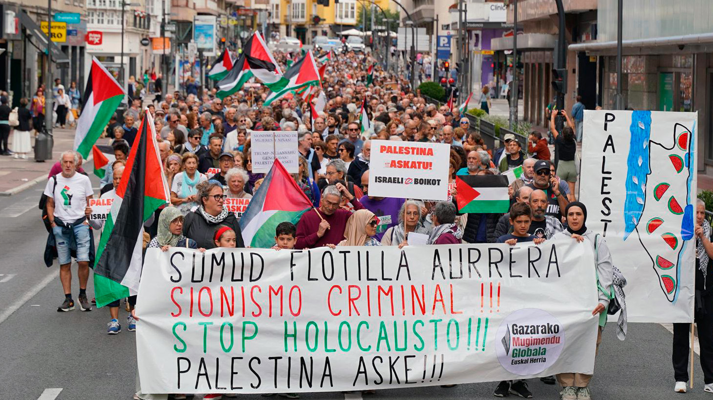 manifestacion gaza hoy