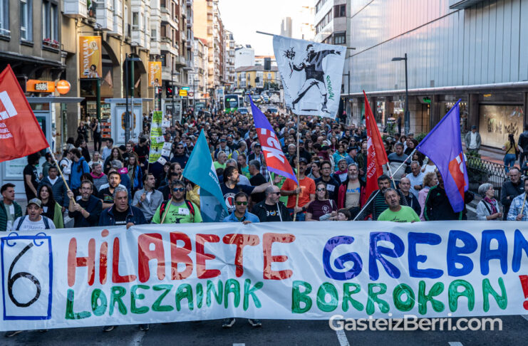 Manifestación de los trabajadores de Enviser el pasado 26 de septiembre | Imagen: Alex García