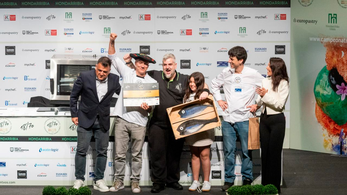 Iñigo Tizón y Alberto Loro del Gran Sol de Hondarribia, campeones 2025 Vitoria consigue dos premios en el Campeonato de Pintxos de Euskadi y Navarra 2025