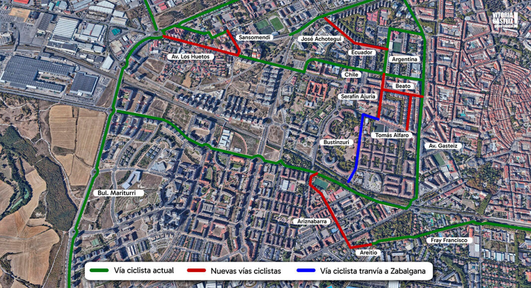 Planos de los nuevos itinerarios ciclistas