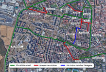 Estos cuatro barrios estarán conectados por una nueva red ciclista Planos de los nuevos itinerarios ciclistas