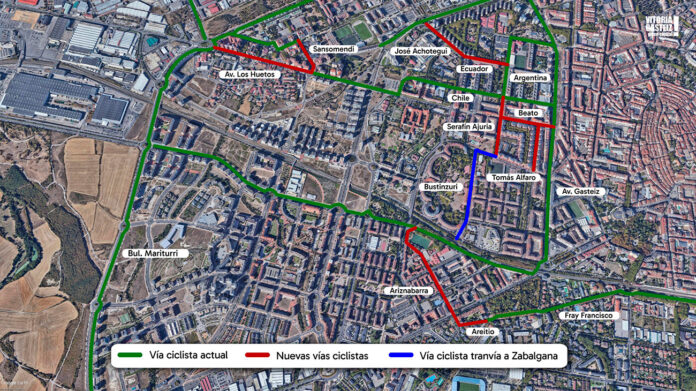 Planos de los nuevos itinerarios ciclistas
