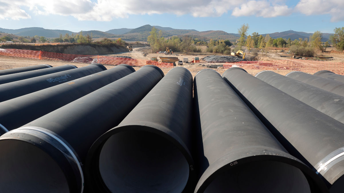Obras en el año 2022 en las antiguas graveras de Lasarte