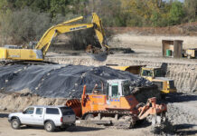 Obras en el año 2022 en las antiguas graveras de Lasarte