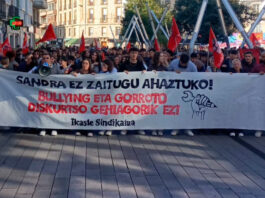 Los estudiantes de Vitoria se movilizan contra el bullying por la muerte de Sandra Peña