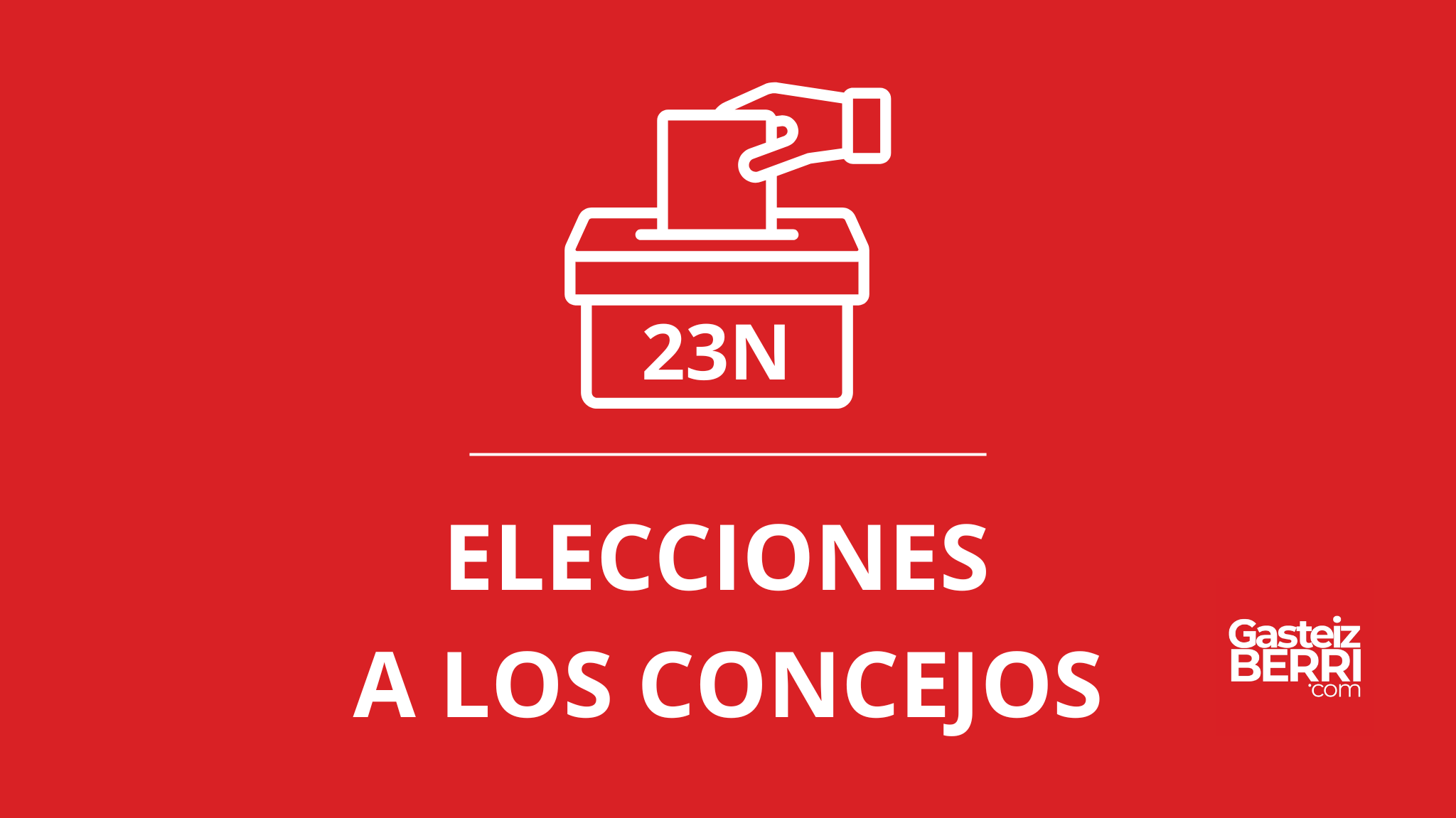 Elecciones a los concejos de Álava del domingo 23 de noviembre concejos de Álava