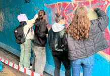 El alumnado de IDarte transforma con arte el túnel del paseo Teodoro Dublang idarte