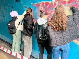 El alumnado de IDarte transforma con arte el túnel del paseo Teodoro Dublang idarte