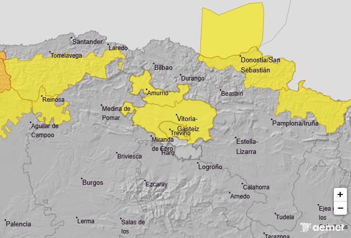 El tiempo en Álava