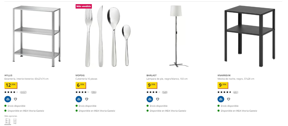 Más populares de menos de 20 euros - Ikea Vitoria