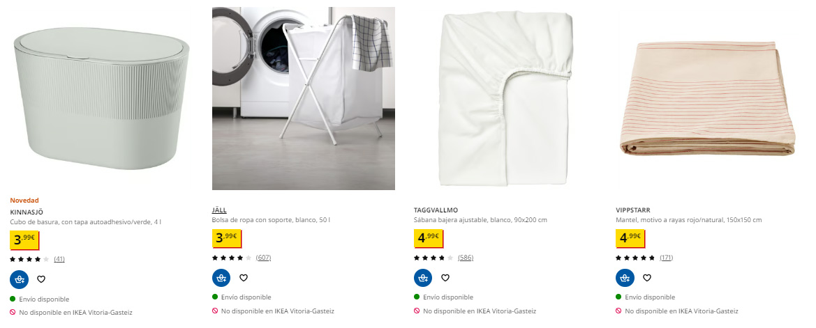 Productos de menos de 5 euros en Ikea Vitoria
