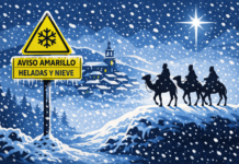 Aviso amarillo por heladas y nieve en Álava para el Día de Reyes