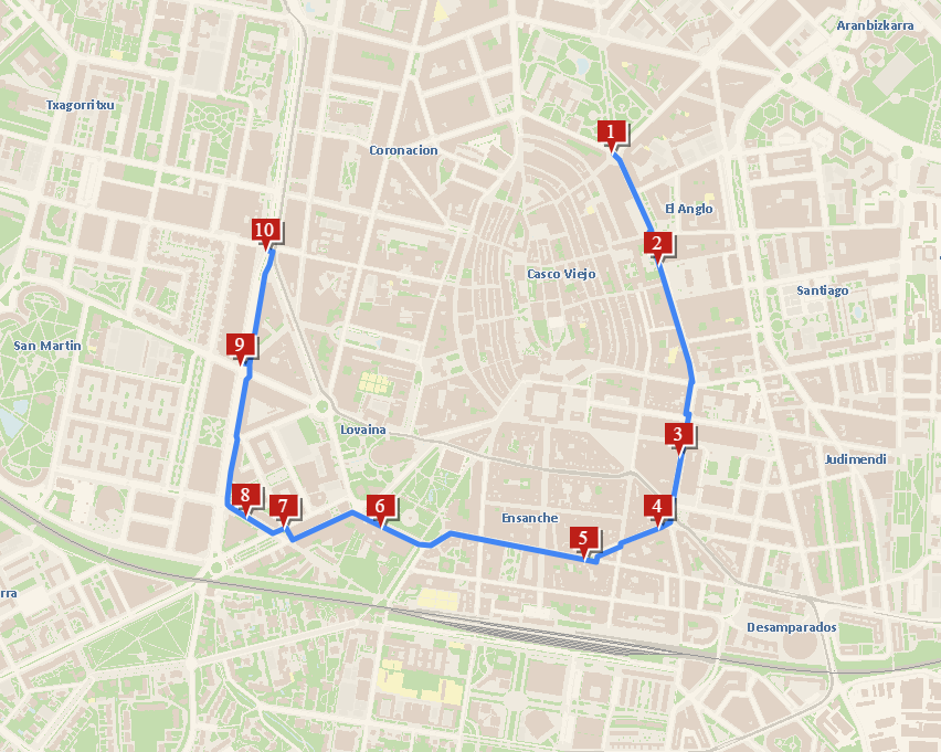 Recorrido de la cabalgata de reyes de Vitoria-Gasteiz 5/1/2026