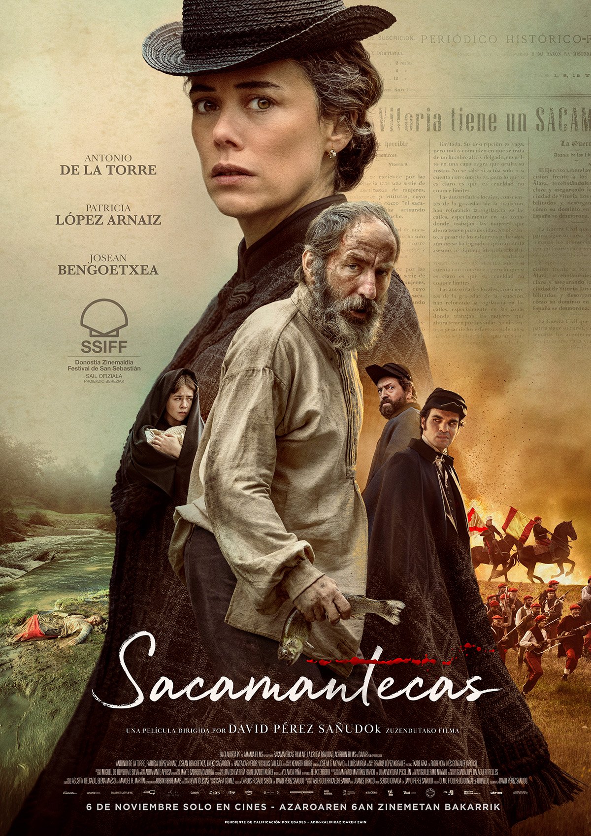 Cartel oficial de «Sacamantecas» | Imagen: La Claqueta PC / Amania Films.